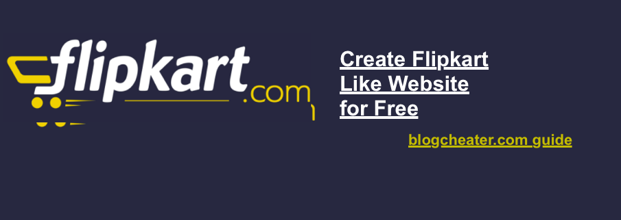 Create Flipkart Like Website | Free