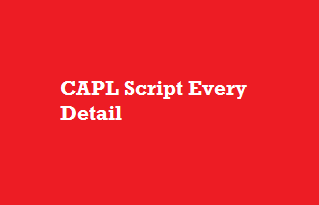 CAPL Script Every Detail