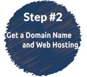 buy domain name and hosting to make a blog