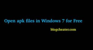 Open apk files in Windows 7 for Free