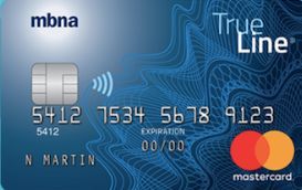 mbna trueline mastercard credit card