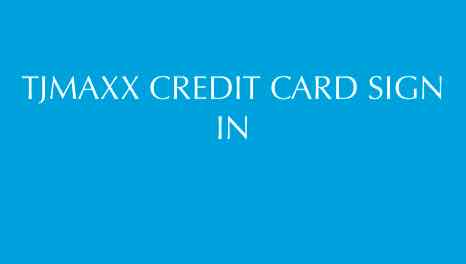 Tjmaxx credit card login 